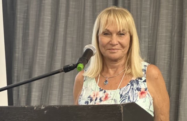 Professor Lorraine Dennerstein speaking at the conference